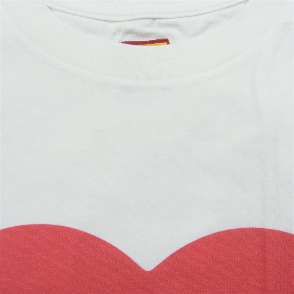 HUMAN MADE ヒューマンメイド DAILY S/S T-SHIRT デイリー ハート ロゴ 半袖 Tシャツ ホワイト系 XL【極上美品】【中古】