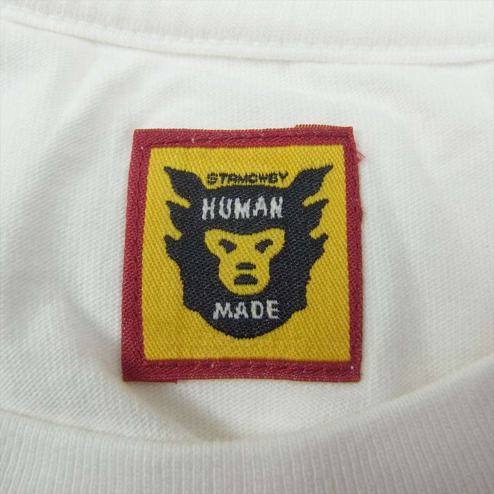 HUMAN MADE ヒューマンメイド DAILY S/S T-SHIRT デイリー ハート ロゴ 半袖 Tシャツ ホワイト系 XL【極上美品】【中古】