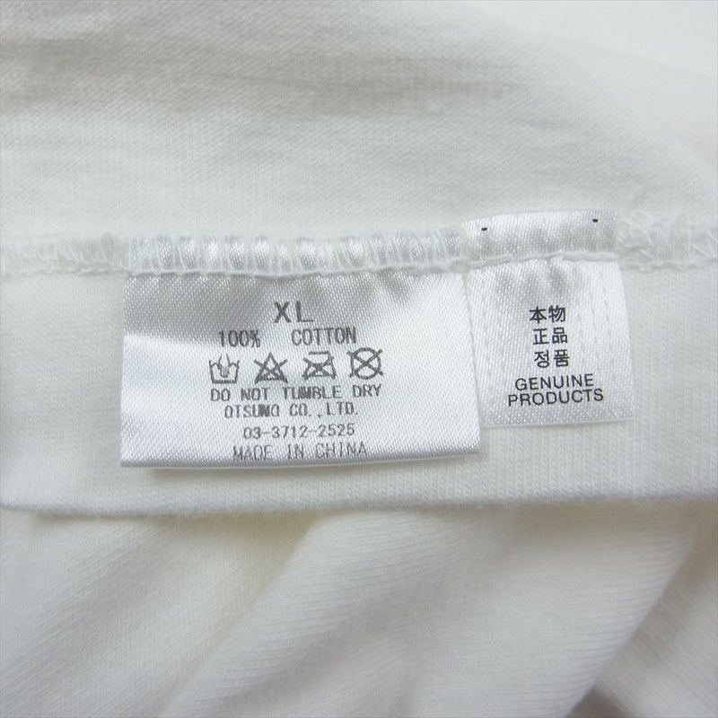 HUMAN MADE ヒューマンメイド DAILY S/S T-SHIRT デイリー ハート ロゴ 半袖 Tシャツ ホワイト系 XL【極上美品】【中古】
