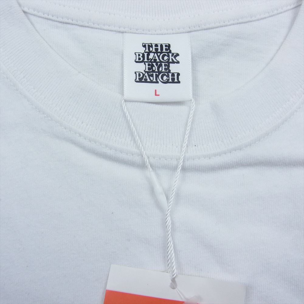 ブラックアイパッチ BEPSS23TE22 HANDLE WITH CARE TEE ハンドル ウィズ ケア 半袖 Tシャツ ホワイト系 L【中古】
