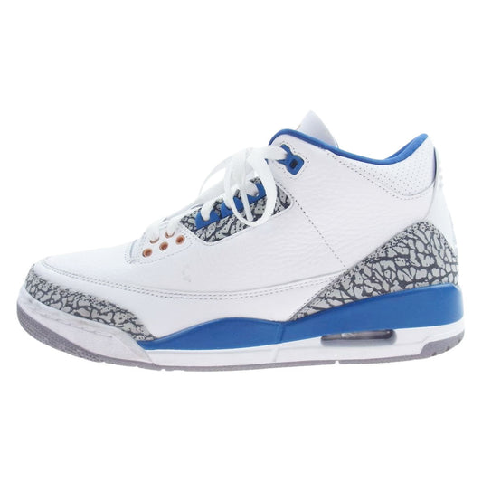 NIKE ナイキ CT8532-148 Air Jordan 3 Retro True Blue and Copper エアジョーダン3 レトロ スニーカー ブルー系 ホワイト系 26.5cm【中古】