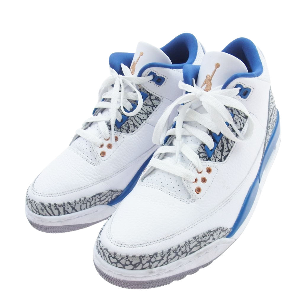 NIKE ナイキ CT8532-148 Air Jordan 3 Retro True Blue and Copper エアジョーダン3 レトロ スニーカー ブルー系 ホワイト系 26.5cm【中古】