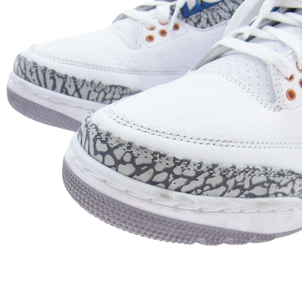 NIKE ナイキ CT8532-148 Air Jordan 3 Retro True Blue and Copper エアジョーダン3 レトロ スニーカー ブルー系 ホワイト系 26.5cm【中古】