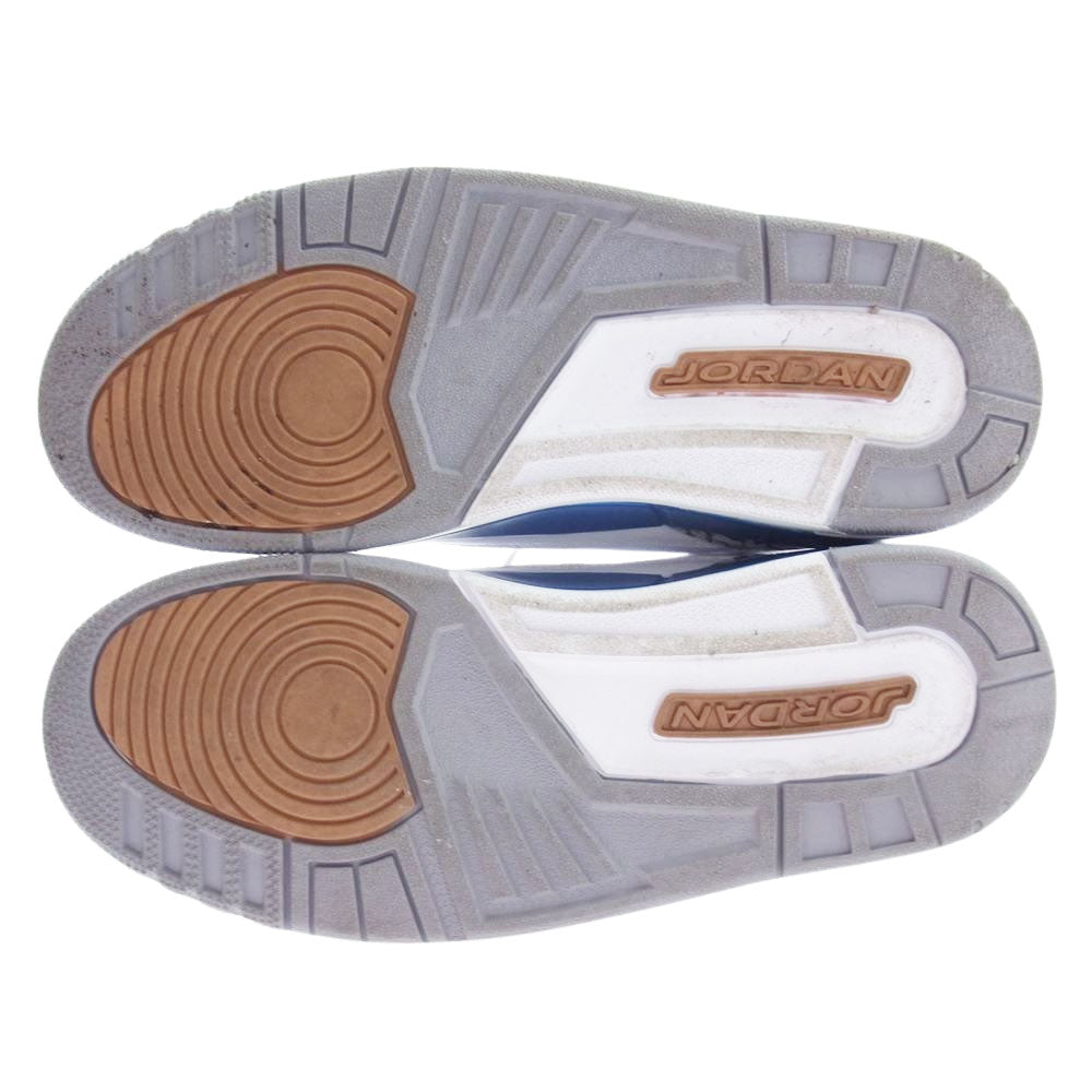 NIKE ナイキ CT8532-148 Air Jordan 3 Retro True Blue and Copper エアジョーダン3 レトロ スニーカー ブルー系 ホワイト系 26.5cm【中古】