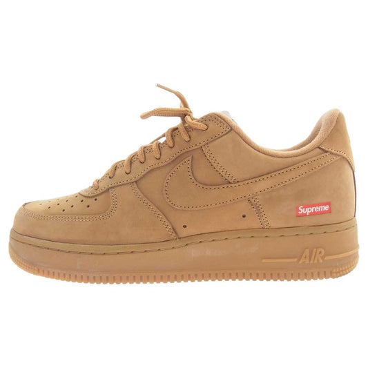 Supreme シュプリーム 21AW DN1555 200 × NIKE AIR FORCE 1 LOW W ナイキ エア フォース 1 ロー ウィート スニーカー ライトブラウン系 26cm【中古】