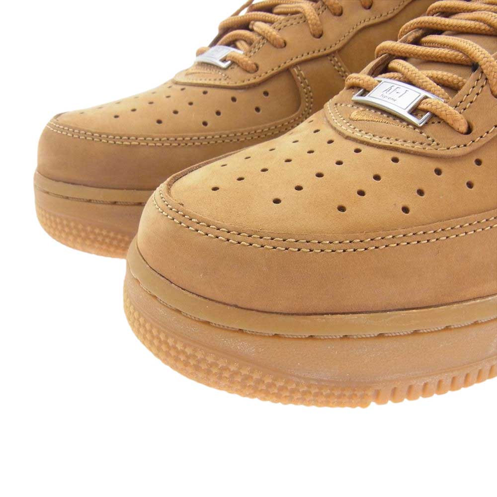 Supreme シュプリーム 21AW DN1555 200 × NIKE AIR FORCE 1 LOW W ナイキ エア フォース 1 ロー ウィート スニーカー ライトブラウン系 26cm【中古】
