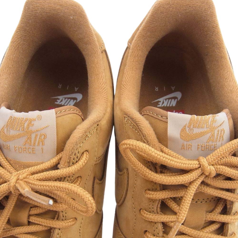 Supreme シュプリーム 21AW DN1555 200 × NIKE AIR FORCE 1 LOW W ナイキ エア フォース 1 ロー ウィート スニーカー ライトブラウン系 26cm【中古】