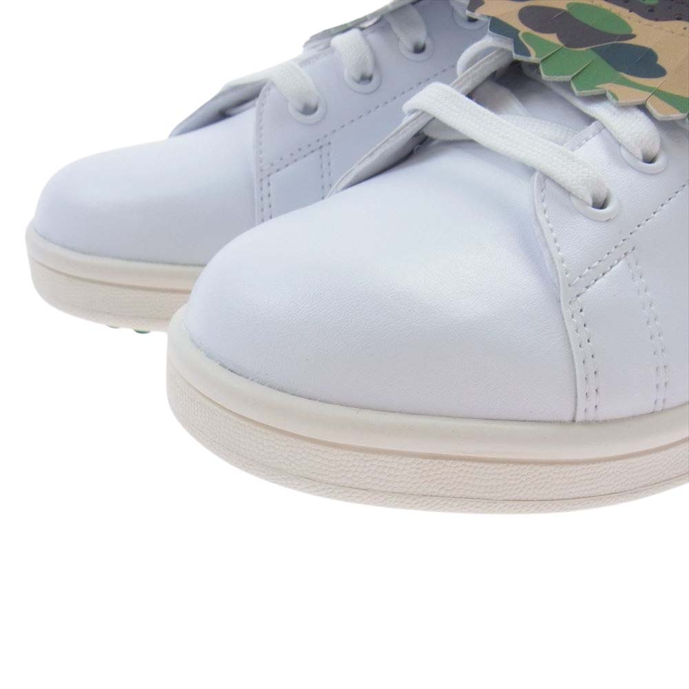 adidas アディダス IG5916 × BAPE Stan Smith Golf  ベイシング エイプ スタン スミス ゴルフ スニーカー ゴルフ シューズ ホワイト系 28cm【新古品】【未使用】【中古】