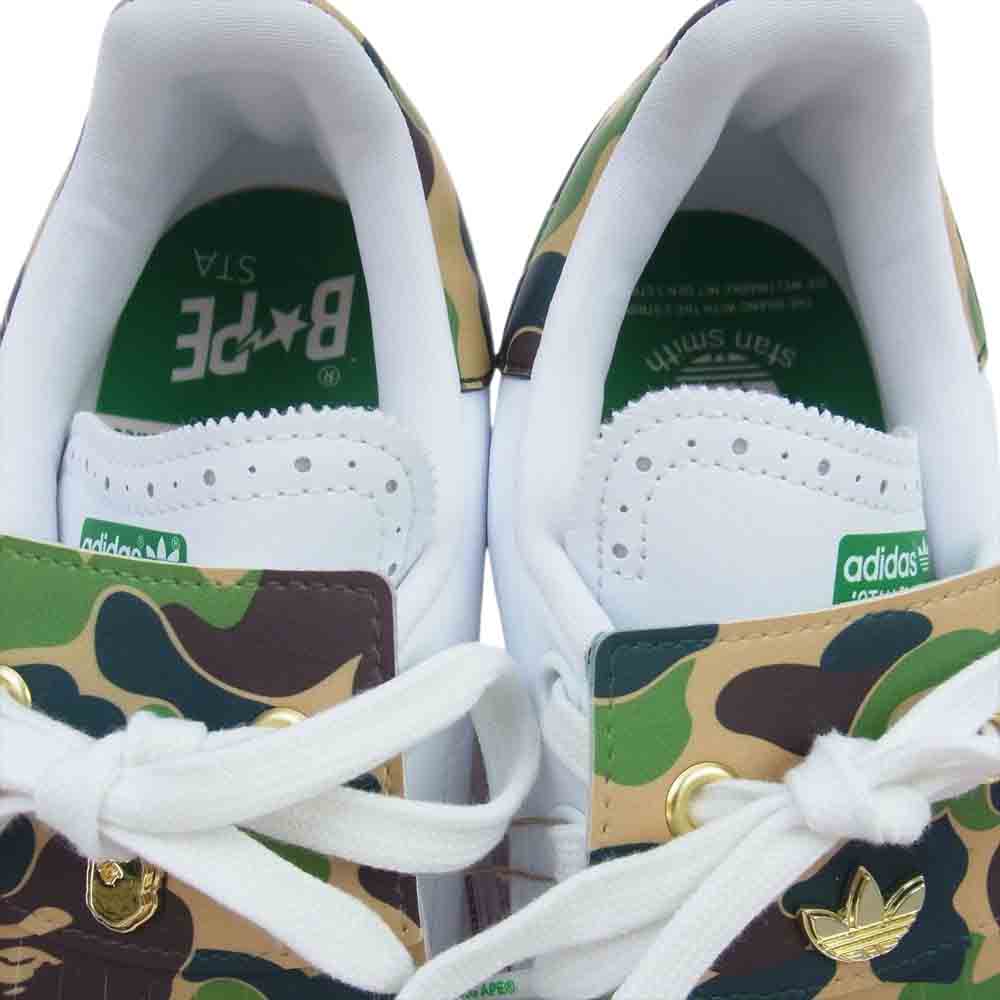 adidas アディダス IG5916 × BAPE Stan Smith Golf  ベイシング エイプ スタン スミス ゴルフ スニーカー ゴルフ シューズ ホワイト系 28cm【新古品】【未使用】【中古】