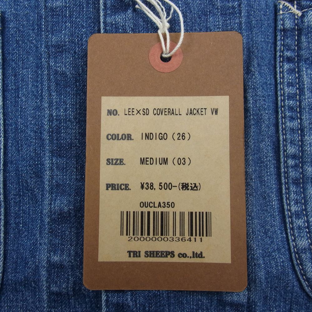 STANDARD CALIFORNIA スタンダードカリフォルニア LEE × SD COVERALL JACKET VW リー カバーオール ジャケット インディゴブルー系 M【新古品】【未使用】【中古】