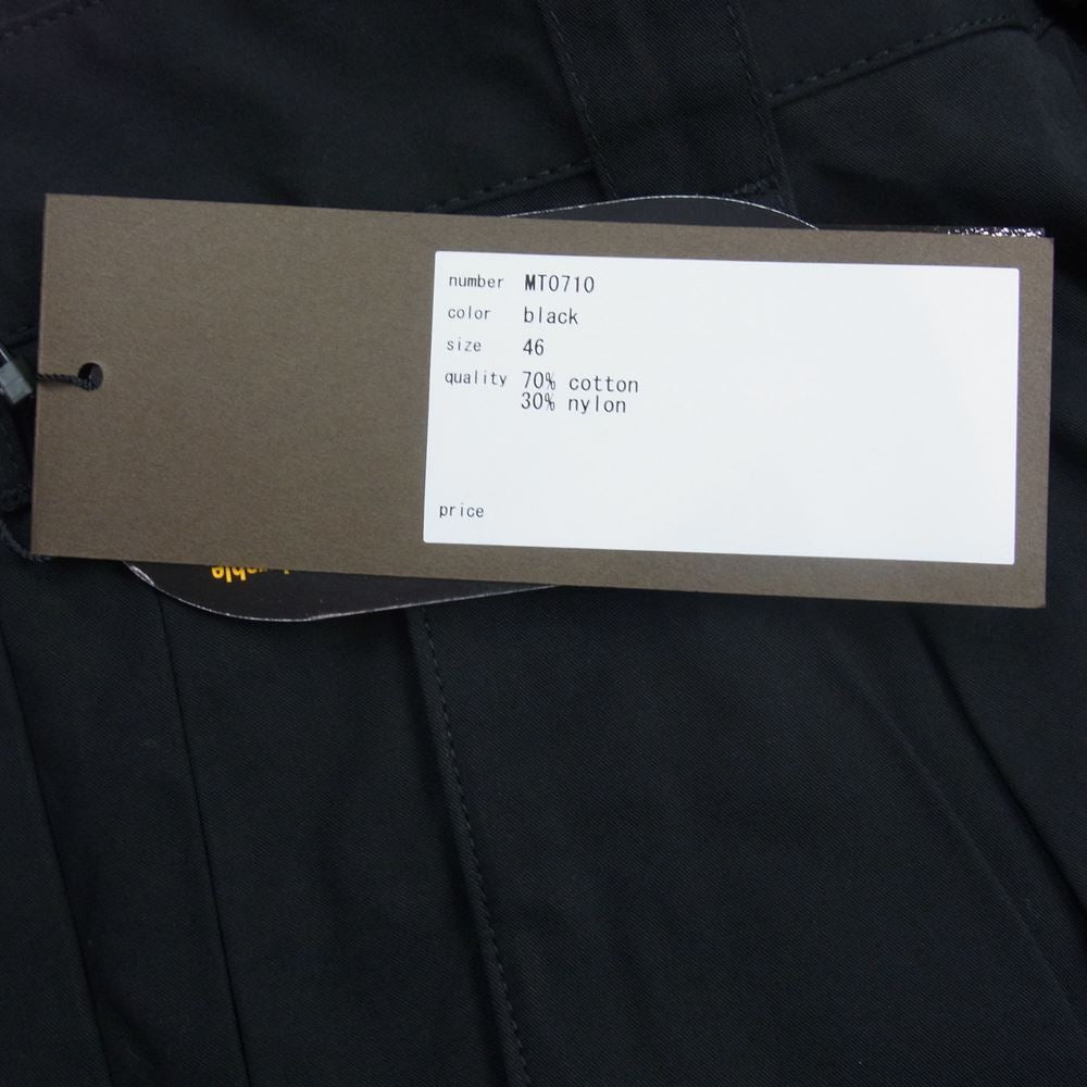 マウトリーコンテーラー MT0710 MDU PANTS コットン ナイロン カーゴパンツ ブラック系 46【新古品】【未使用】【中古】