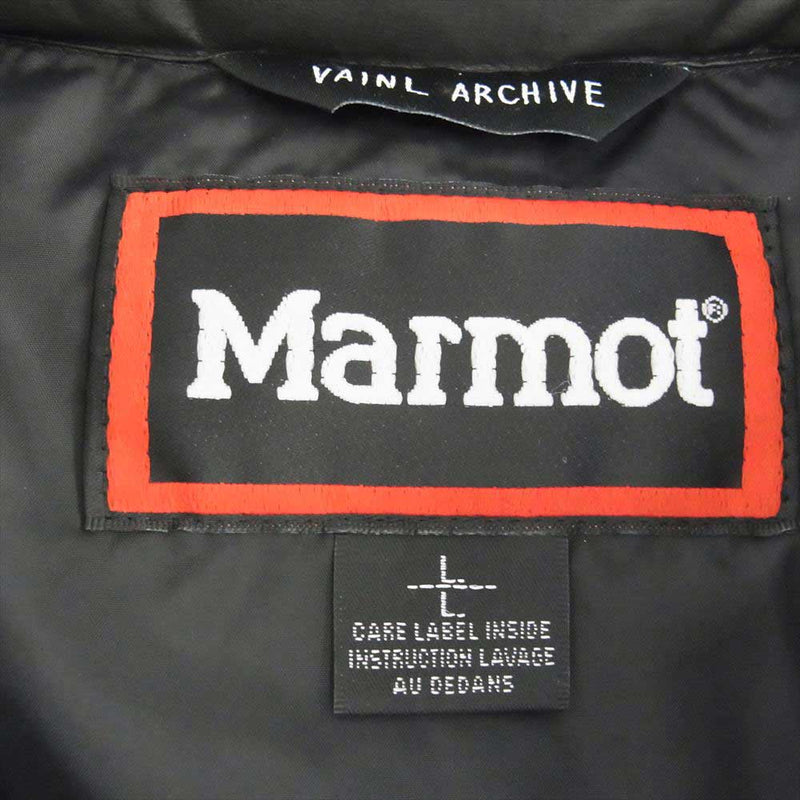 VAINL ARCHIVE ヴァイナルアーカイブ TOMQJL33VA Marmot GORE-TEX Puff Jacket マーモット ゴアテックス パフ ジャケット ブラック系 L【新古品】【未使用】【中古】