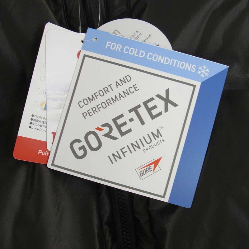 VAINL ARCHIVE ヴァイナルアーカイブ TOMQJL33VA Marmot GORE-TEX Puff Jacket マーモット ゴアテックス パフ ジャケット ブラック系 L【新古品】【未使用】【中古】