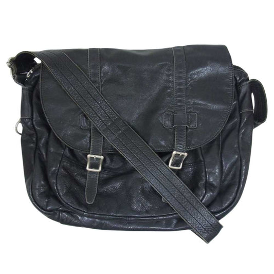 UNITED ARROWS ユナイテッドアローズ BEAUTY&YOUTH ビューティアンドユース 黒タグ レザー ショルダーバッグ ブラック系【中古】