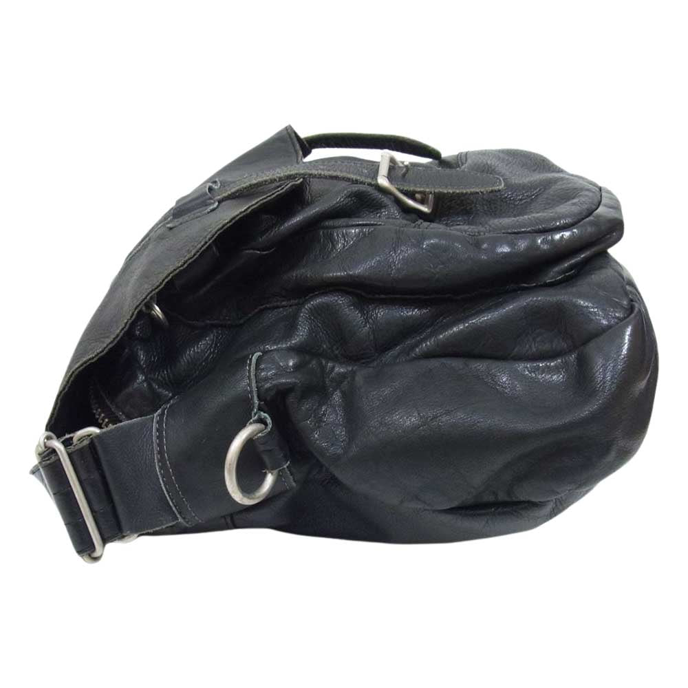 UNITED ARROWS ユナイテッドアローズ BEAUTY&YOUTH ビューティアンドユース 黒タグ レザー ショルダーバッグ ブラック系【中古】
