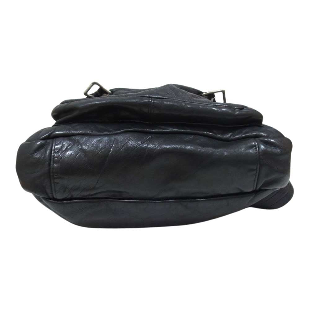 UNITED ARROWS ユナイテッドアローズ BEAUTY&YOUTH ビューティアンドユース 黒タグ レザー ショルダーバッグ ブラック系【中古】