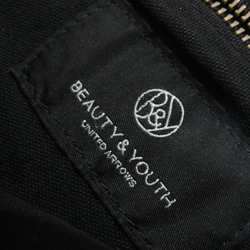UNITED ARROWS ユナイテッドアローズ BEAUTY&YOUTH ビューティアンドユース 黒タグ レザー ショルダーバッグ ブラック系【中古】