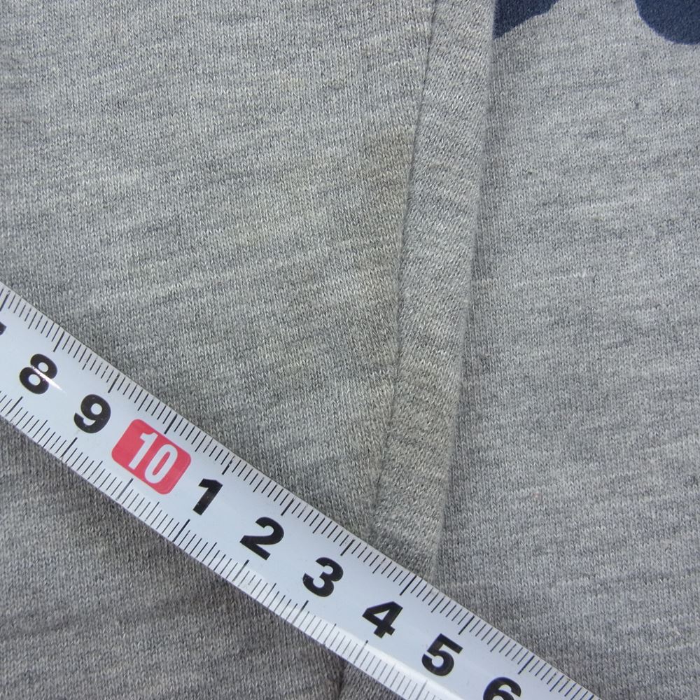 STUSSY ステューシー 90s 紺タグ ロゴプリント クルーネック スウェット トレーナー グレー系 M【中古】
