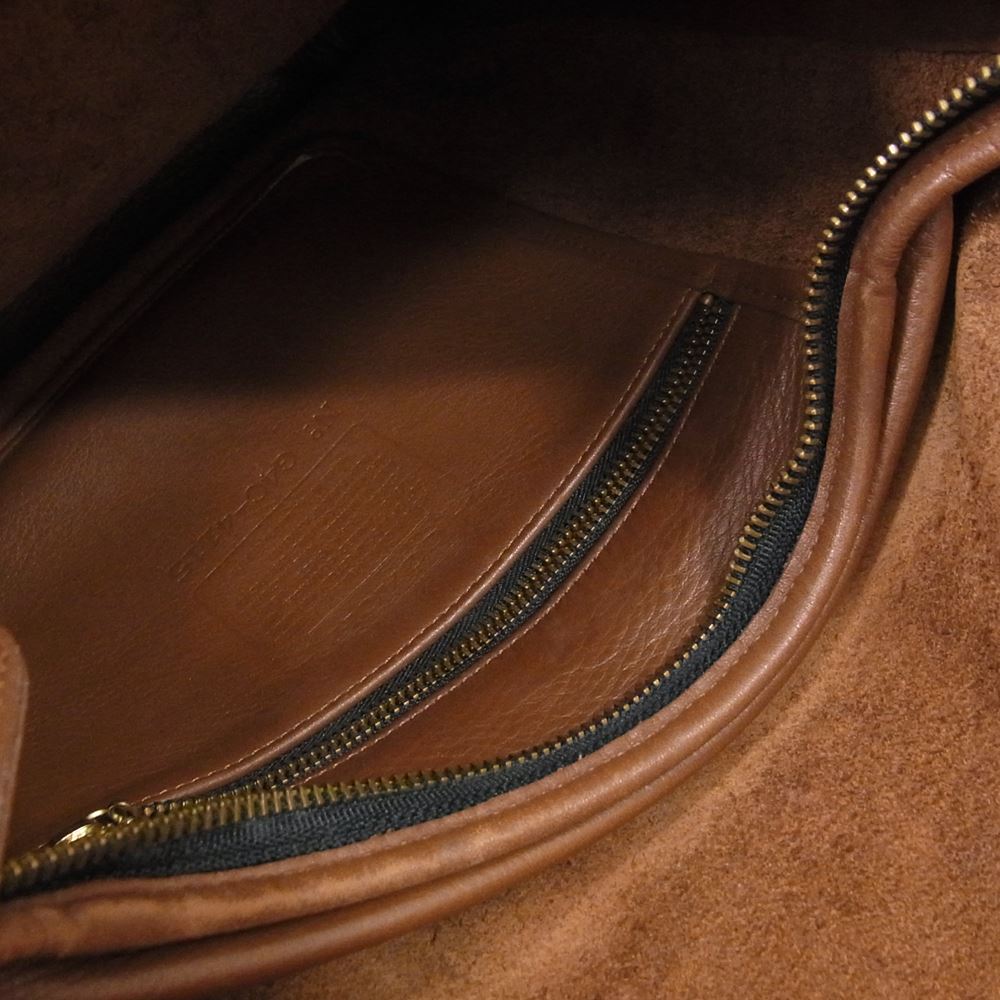 COACH コーチ G4C-4115 USA製 OLD オールドコーチ レザー ショルダーバッグ ブラウン系【中古】