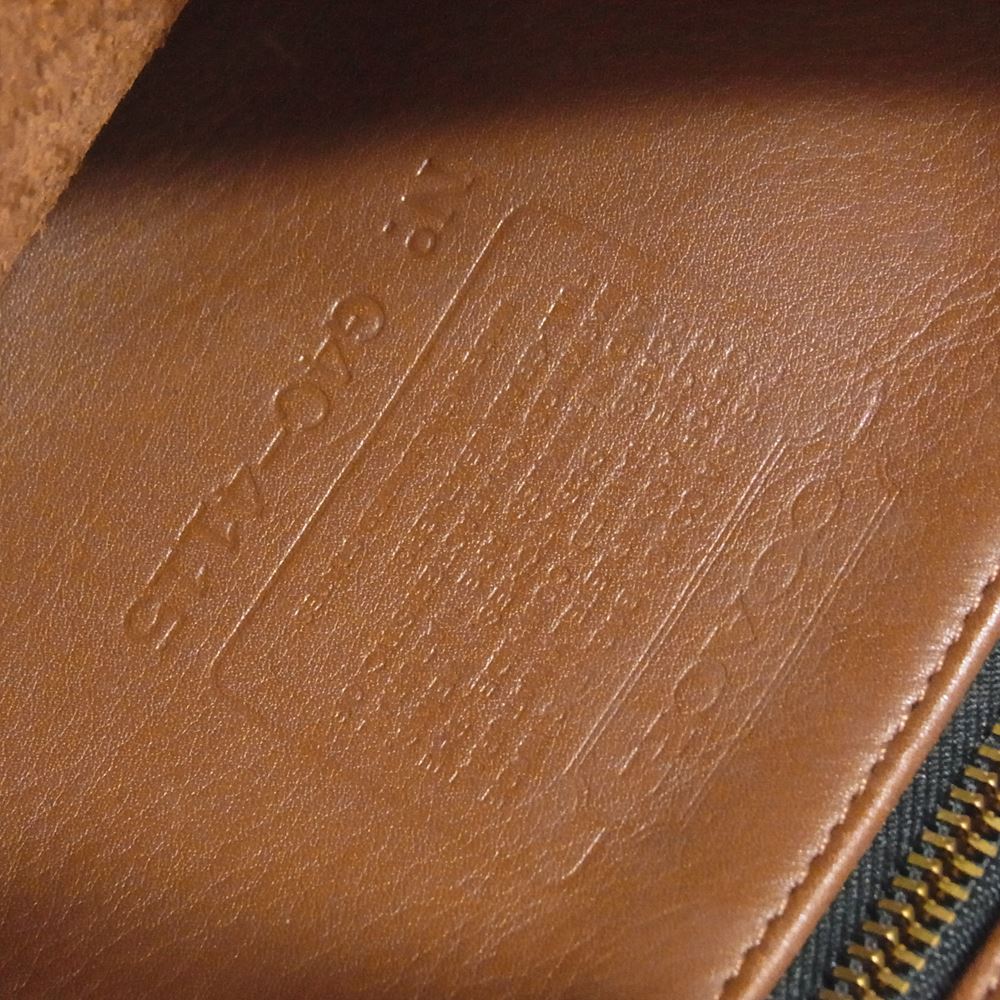 COACH コーチ G4C-4115 USA製 OLD オールドコーチ レザー ショルダーバッグ ブラウン系【中古】