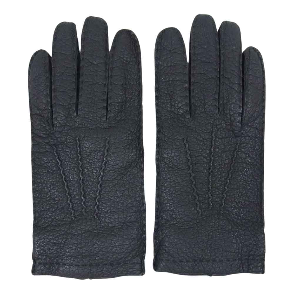 デンツ ENGLAND 英国製 シボレザー グローブ 手袋 ブラック系【中古】