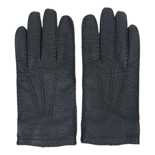 デンツ ENGLAND 英国製 シボレザー グローブ 手袋 ブラック系【中古】