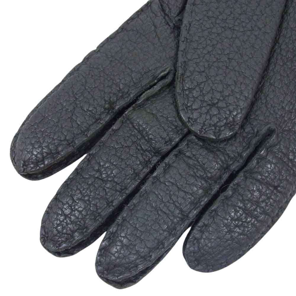 デンツ ENGLAND 英国製 シボレザー グローブ 手袋 ブラック系【中古】