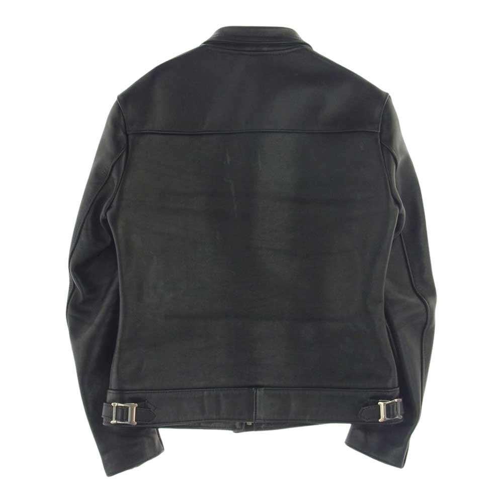 トリプルシックス センタージップ シングル ライダース ジャケット ブラック系 34【中古】