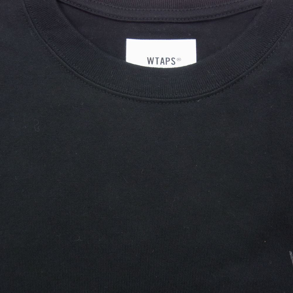 WTAPS ダブルタップス 20SS 201ATDT-LT02S CIRCA L/S TEE 長袖 Tシャツ カットソー ブラック系 03【中古】