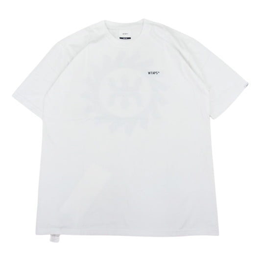 WTAPS ダブルタップス 22SS 221PCDT-ST05S MON SCREEN TEE モン スクーリン ロゴ 半袖 Tシャツ ホワイト系 04【極上美品】【中古】