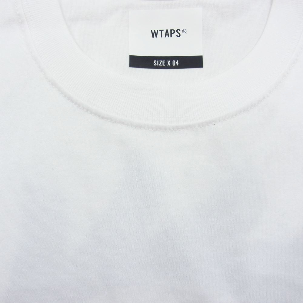 WTAPS ダブルタップス 22SS 221PCDT-ST05S MON SCREEN TEE モン スクーリン ロゴ 半袖 Tシャツ ホワイト系 04【極上美品】【中古】