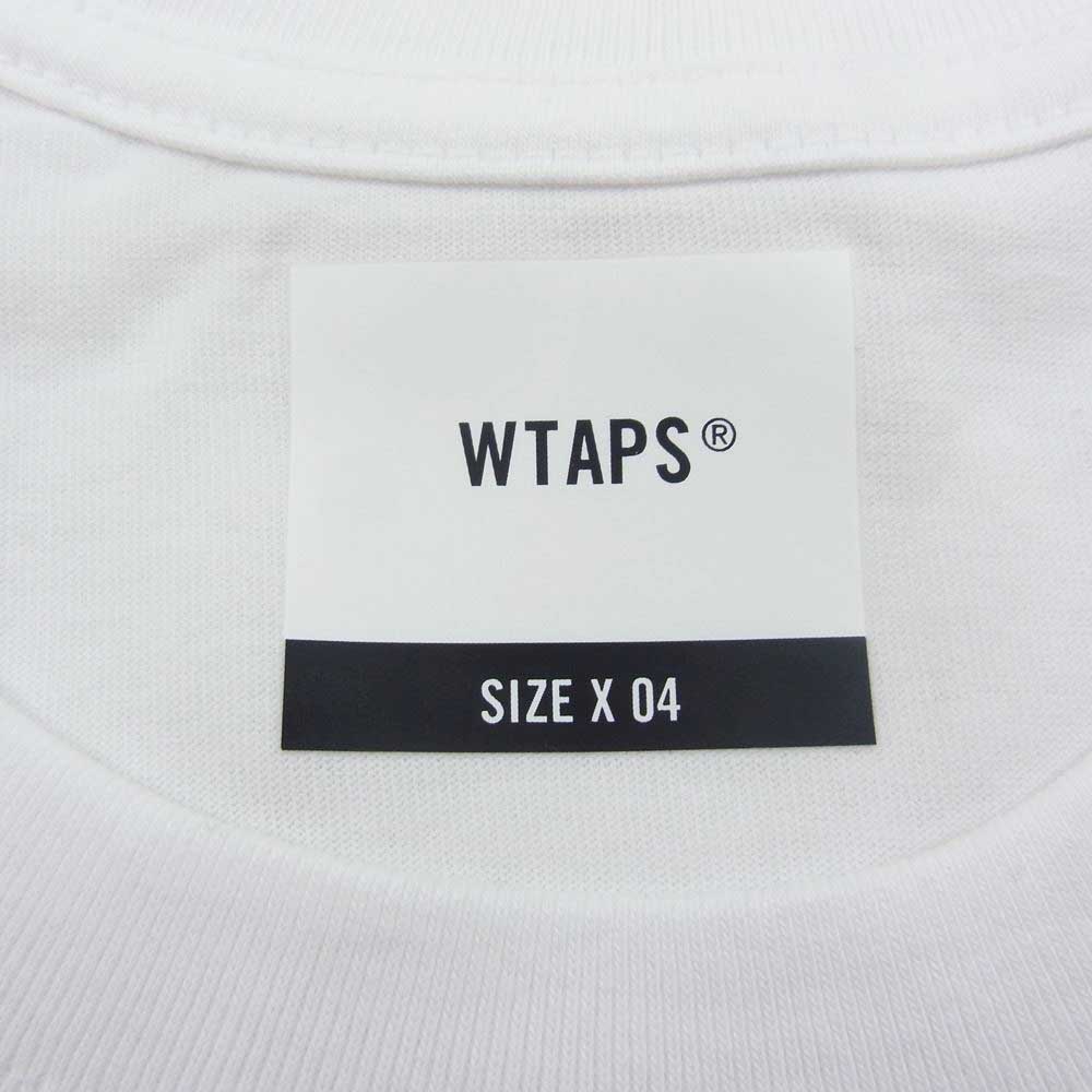 WTAPS ダブルタップス 22SS 221PCDT-ST05S MON SCREEN TEE モン スクーリン ロゴ 半袖 Tシャツ ホワイト系 04【極上美品】【中古】