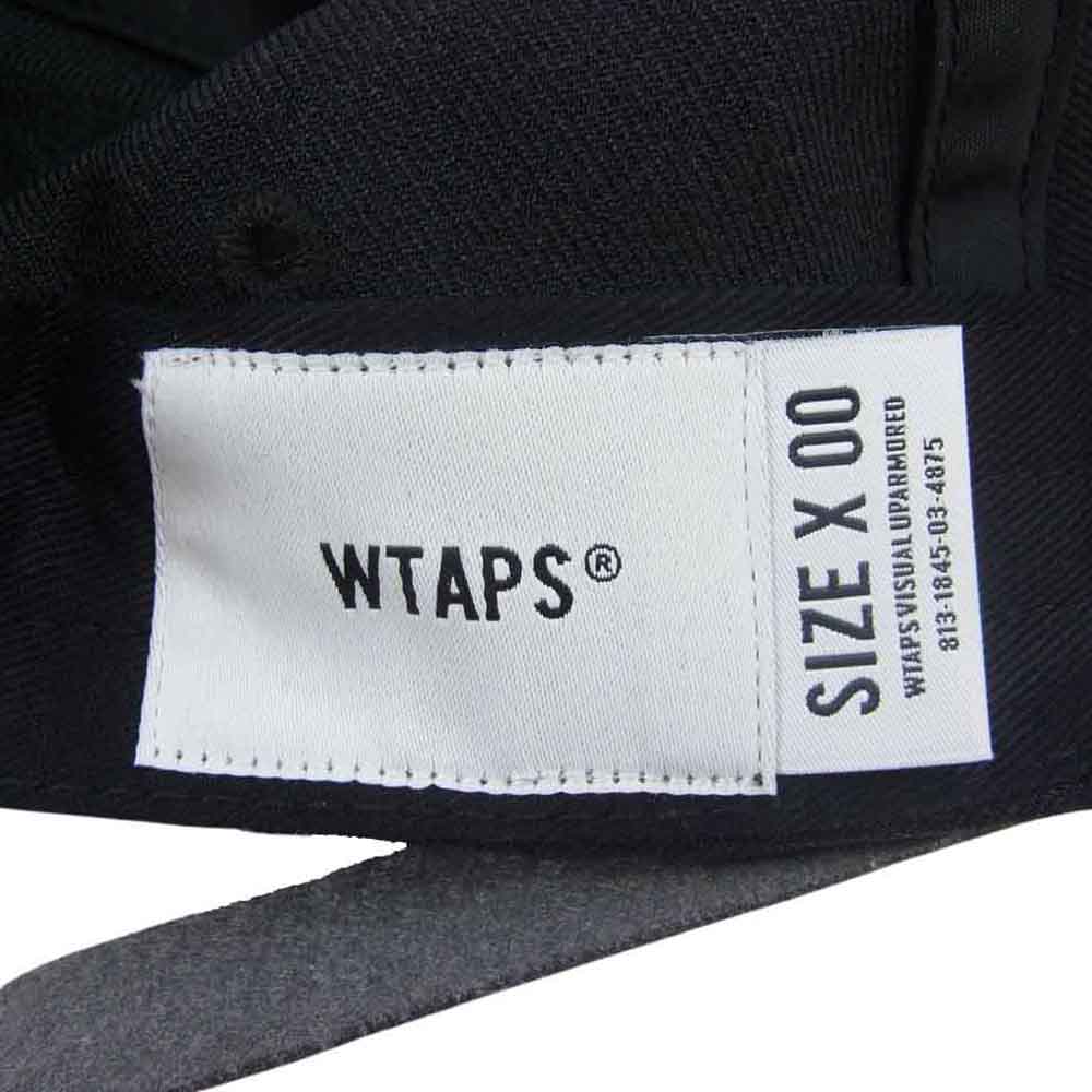 WTAPS ダブルタップス 231HCDT-HT01 WUT ロゴ ポリエステル キャップ ブラック系 00【新古品】【未使用】【中古】