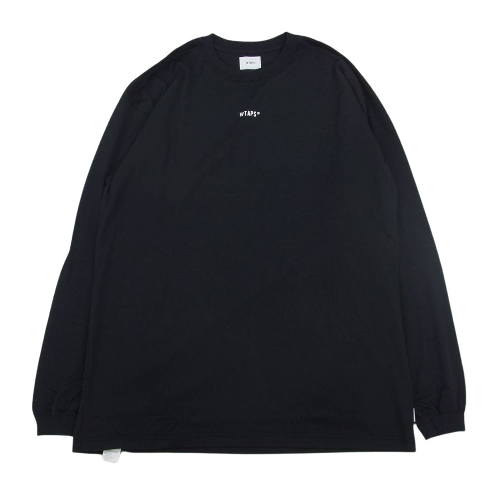 WTAPS ダブルタップス 21AW 212PCDT-LT02S CROSSBONES / SCREEN LS TEE クロスボーン カットソー ブラック系 04【美品】【中古】
