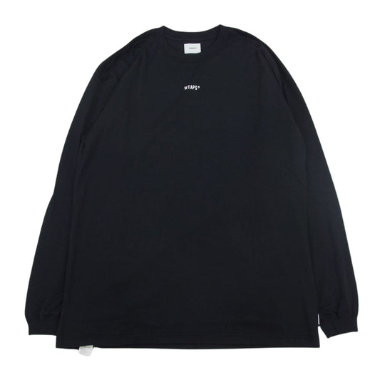 WTAPS ダブルタップス 21AW 212PCDT-LT02S CROSSBONES / SCREEN LS TEE クロスボーン カットソー ブラック系 04【美品】【中古】
