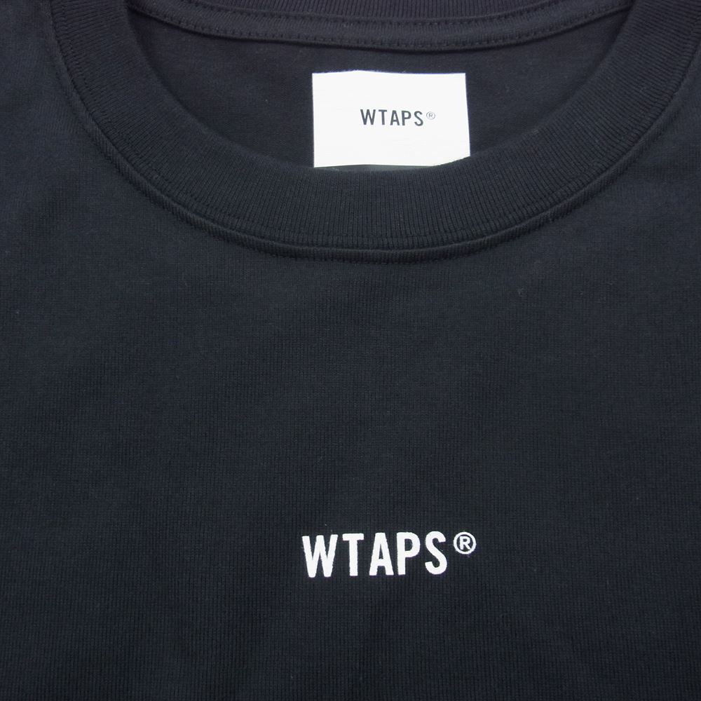 WTAPS ダブルタップス 21AW 212PCDT-LT02S CROSSBONES / SCREEN LS TEE クロスボーン カットソー ブラック系 04【美品】【中古】