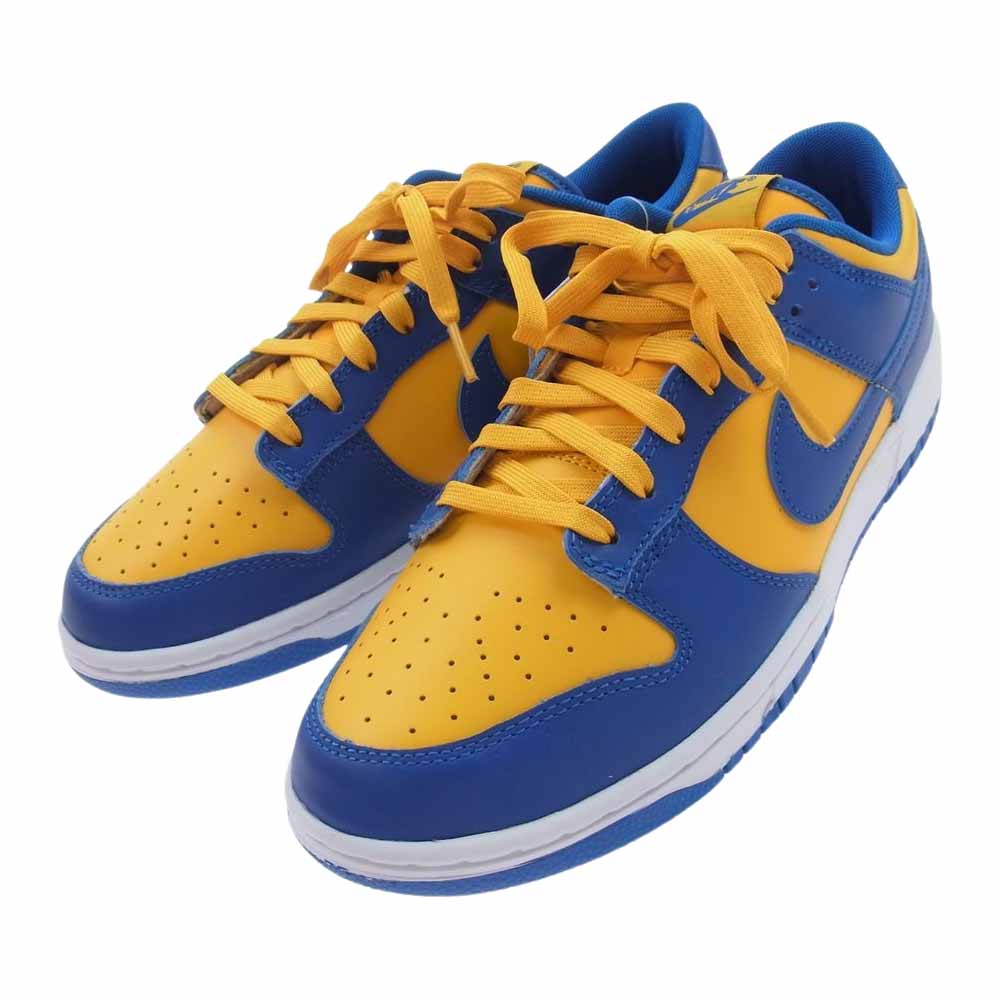 NIKE ナイキ DD1391-402 Dunk Low Blue Jay and University Gold ダンク ロー ブルージェイ アンド ユニバーシティ ゴールド スニーカー ブルー系 イエロー系 27.5cm【新古品】【未使用】【中古】