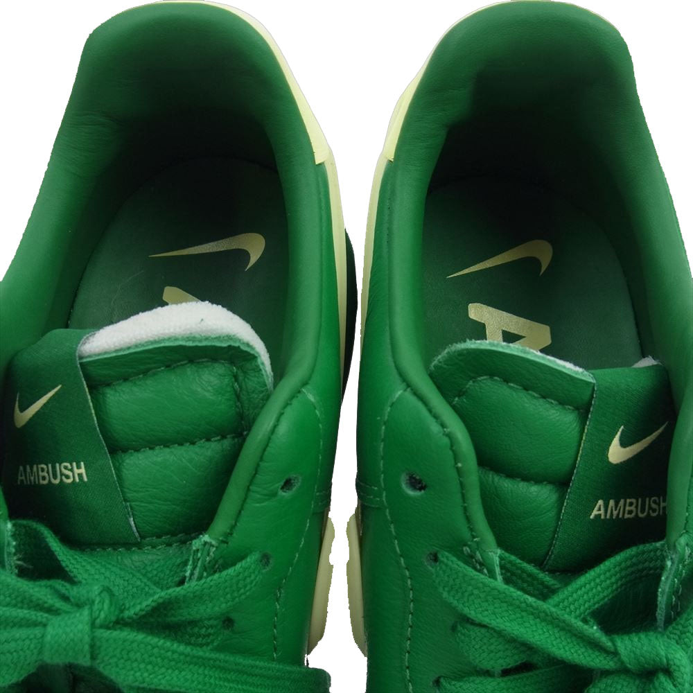 NIKE ナイキ DV3464-300 × AMBUSH アンブッシュ Air Force 1 Low "Pine Green and Citron エアフォース1 ロー パイングリーン アンド シトロン スニーカー グリーン系 27.5cm【美品】【中古】