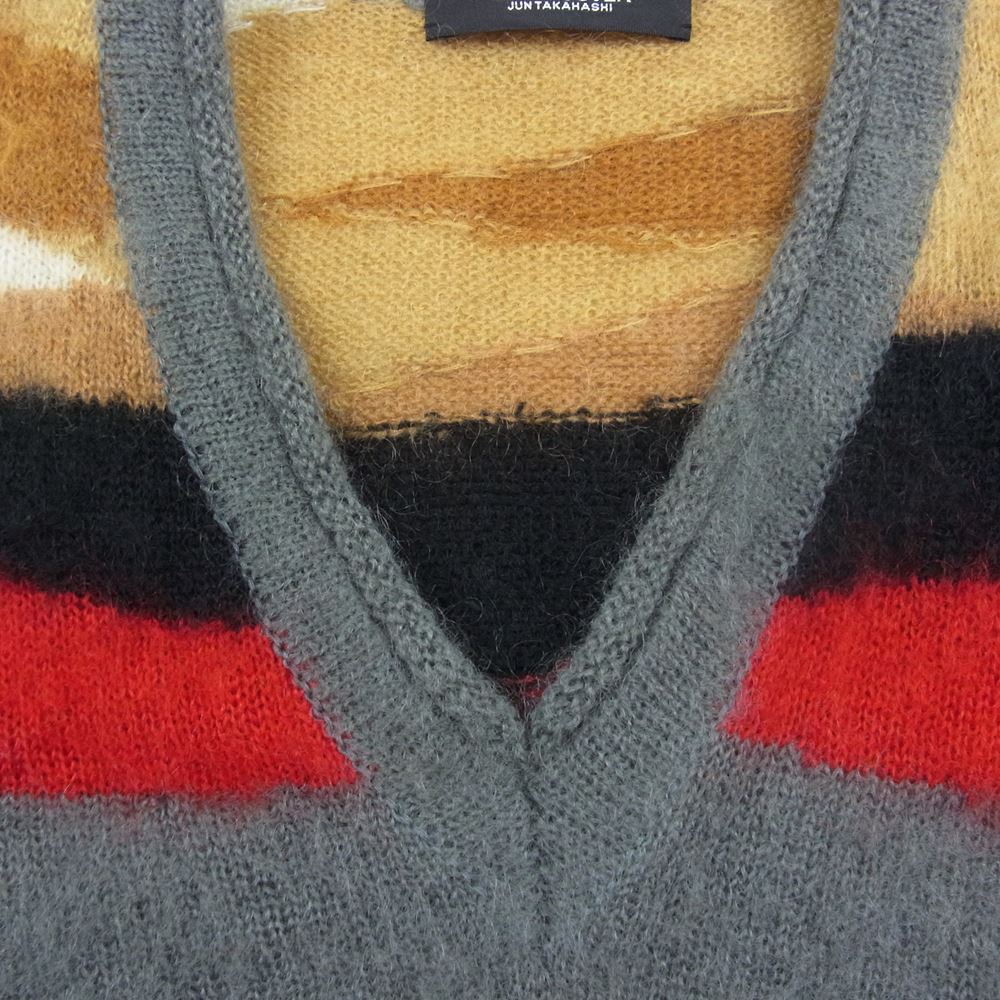 UNDERCOVER アンダーカバー 20AW UCZ4906-2 モヘア混 ミックス Vネック ニット マルチカラー マルチカラー系 2【中古】