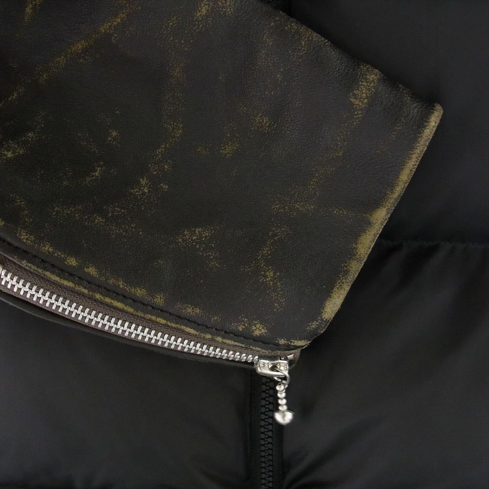 UNDERCOVER アンダーカバー UCZ9204 30TH leather sleeve down jaket レザー 切替 ダウンジャケット ブラック系 2【中古】