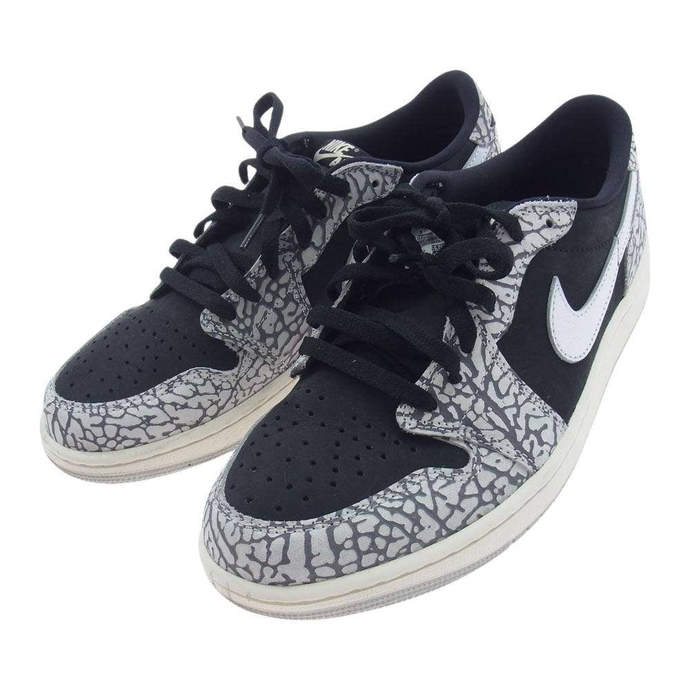 NIKE ナイキ CZ0790-001 1 Retro Low OG AJ1 Black Cement スニーカー ブラック系 27cm【中古】