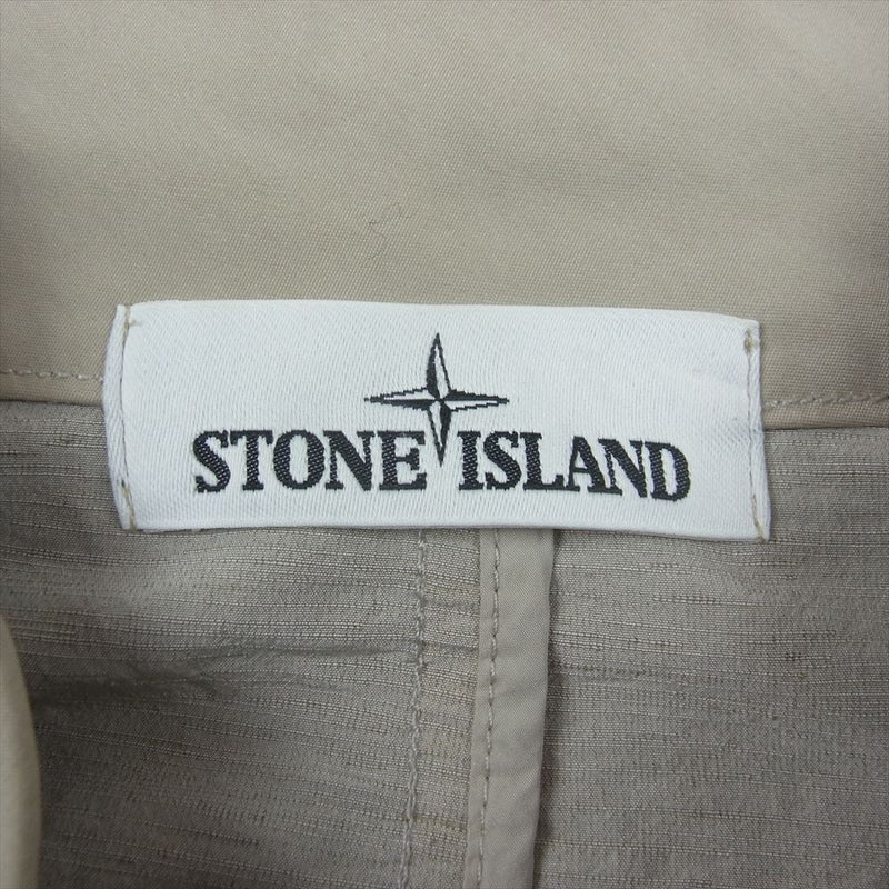 STONE ISLAND ストーンアイランド ソフトシェル アームパッチ 刺繍 ジャケット グレージュ系 XL【中古】