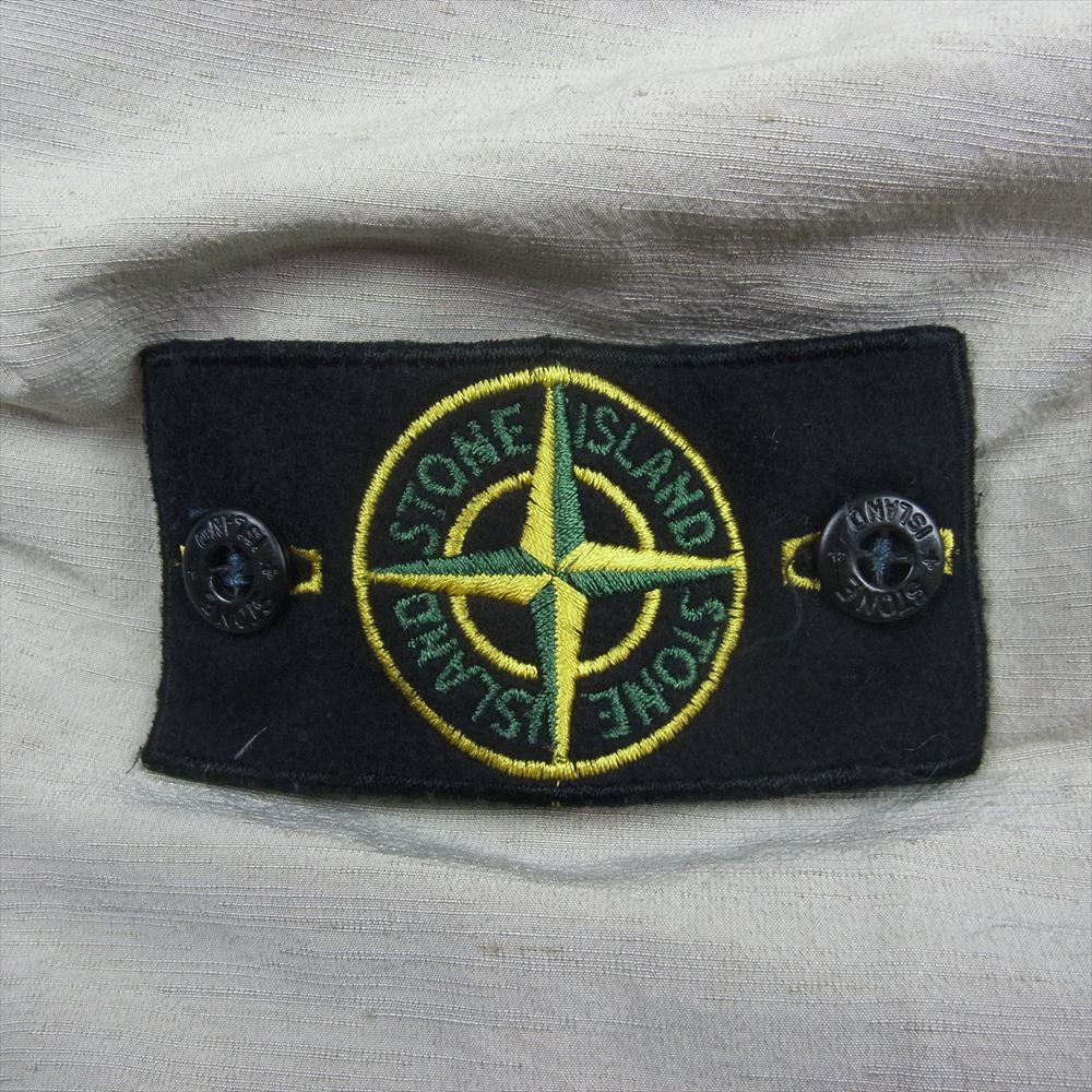 STONE ISLAND ストーンアイランド ソフトシェル アームパッチ 刺繍 ジャケット グレージュ系 XL【中古】