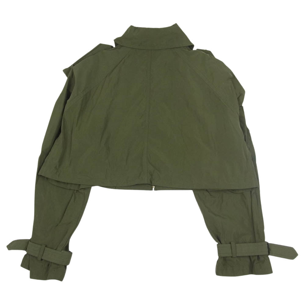 トーガプルラ TP92-FA233 Shape memory polyester coat メモリー ポリエステル トレンチ コート カーキ系 36【中古】
