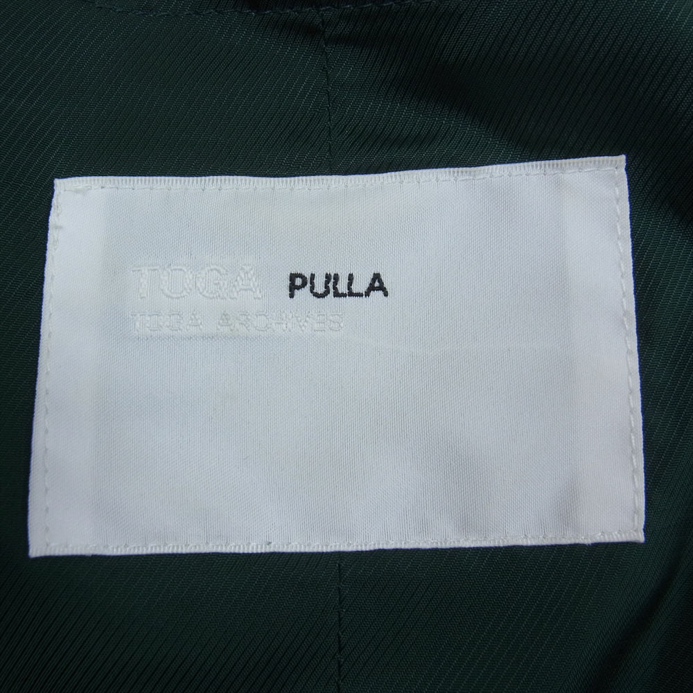 トーガプルラ TP92-FA233 Shape memory polyester coat メモリー ポリエステル トレンチ コート カーキ系 36【中古】