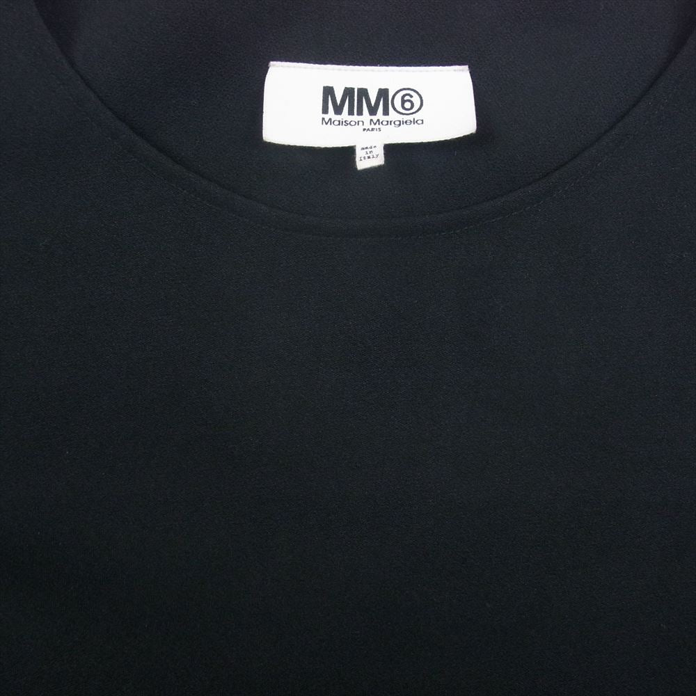 MAISON MARGIELA メゾンマルジェラ 18AW S32CU0017 MM6 エムエムシックス アシンメトリー ジャガード ドレス ワンピース ブラック系 M【中古】