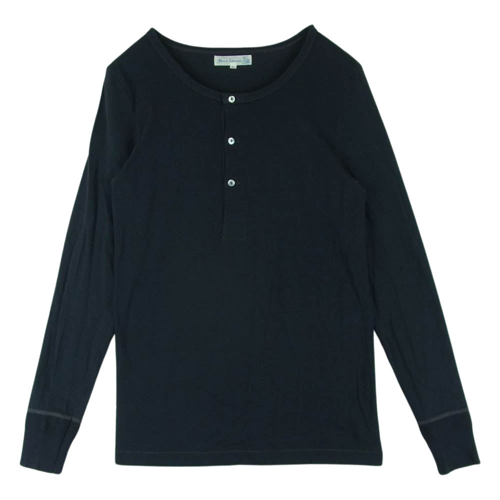 メルツベーシュヴァーネン 8038-30-20030 LONG SLEEVE HENLEY NECK ヘンリーネック 長袖 Tシャツ カットソー ダークグレー系 4 / S【中古】