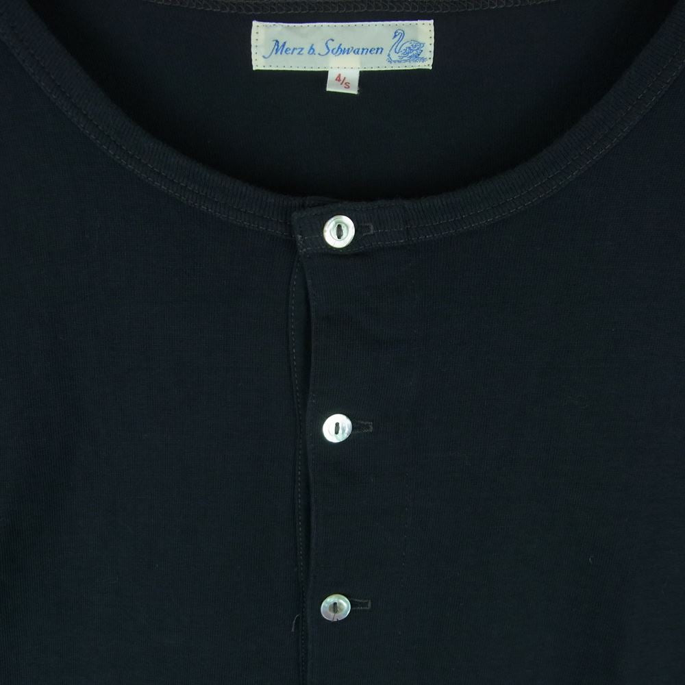メルツベーシュヴァーネン 8038-30-20030 LONG SLEEVE HENLEY NECK ヘンリーネック 長袖 Tシャツ カットソー ダークグレー系 4 / S【中古】