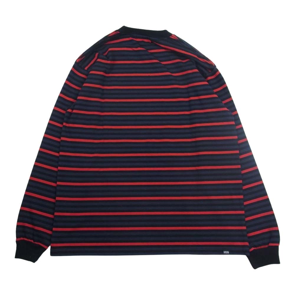 HYSTERIC GLAMOUR ヒステリックグラマー 23AW 02233CL07496 VIXEN GIRL ビクセンガール ボーダー 長袖 Tシャツ マルチカラー系 L【新古品】【未使用】【中古】