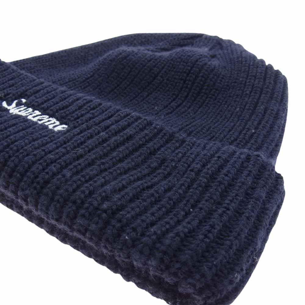 Supreme シュプリーム 21AW Loose Gauge Beanie ルーズ ゲージ ビーニー ニット キャップ ネイビー系【中古】
